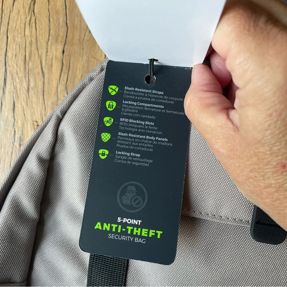 Travelon Backpack Anti-Theft Daypack Driftwood - Picture 5 of 16